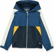 Osh Kosh B'gosh Boys Blue & Orange Fleece Lined Jacket Size 4 5/6 7