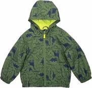 Carter's Boys Olive Dino Windbreaker Jacket Size 4 5/6 7