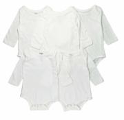 Studio 3 Baby Unisex Five Pack L/S White Creepers Size 0/3M 3/6M 6/9M 12M 18M