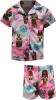 L.O.L. Surprise! Girls' 2-Piece Pink Blue Button Front Pajama Set Size 6, 8, 10