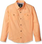 Calvin Klein Boys L/S San Peach Woven Shirt Size 5 $39