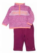 Nautica Infant Girls Purple & Coral 2pc Sweat Pant Set Size 3/6M