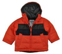 OshKosh B'gosh Infant Boys Orange & Gray Outerwear Coat Size 12M $60