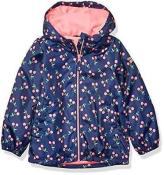 Osh Kosh B'gosh Girls Navy Cherry Fleece Lined Jacket Size 5/6