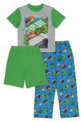 Minecraft Boys S/S 3pc Pajama Pant Set Size 6 8 10 12 $38