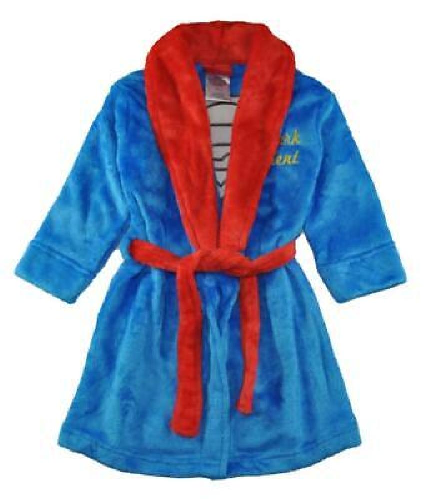 Superman Toddler Boys Blue Plush Robe Size 2T 3T 4T