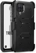 Cellairis Trilogy Rugged Case & Holster for Samsung A12 5G - Black