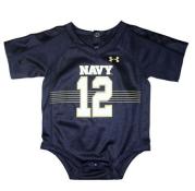 Under Armour Infant Boys S/S Navy #12 Jersey Bodysuit Size 3/6M