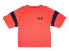 Under Armour Girls S/S Bright Pink & Navy Blue Relaxed Top Size 5
