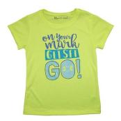 Under Armour Girls S/S On Your Mark Get Set Go Dry Fit Top Size 5