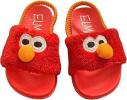 Sesame Street Toddler Unisex-Child ELMO Face Molded Slides Size 2 3 4 5