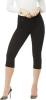 Nygard LUXE SLIMS Women's Black Notch Capri Jeans Plus Size 1X 2X 3X 