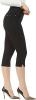Nygard LUXE SLIMS Women's Black Notch Capri Jeans Plus Size 1X 2X 3X 