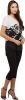 Nygard LUXE SLIMS Women's Black Notch Capri Jeans Plus Size 1X 2X 3X 