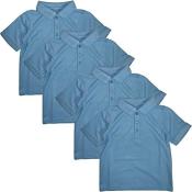 Studio 3 Boy’ - 4-Pack School Uniform Short-Sleeve Pique Polo Shirts