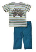 Calvin Klein Newborn Boys S/S Striped Top 2pc Pant Set Size 3/6M 6/9M