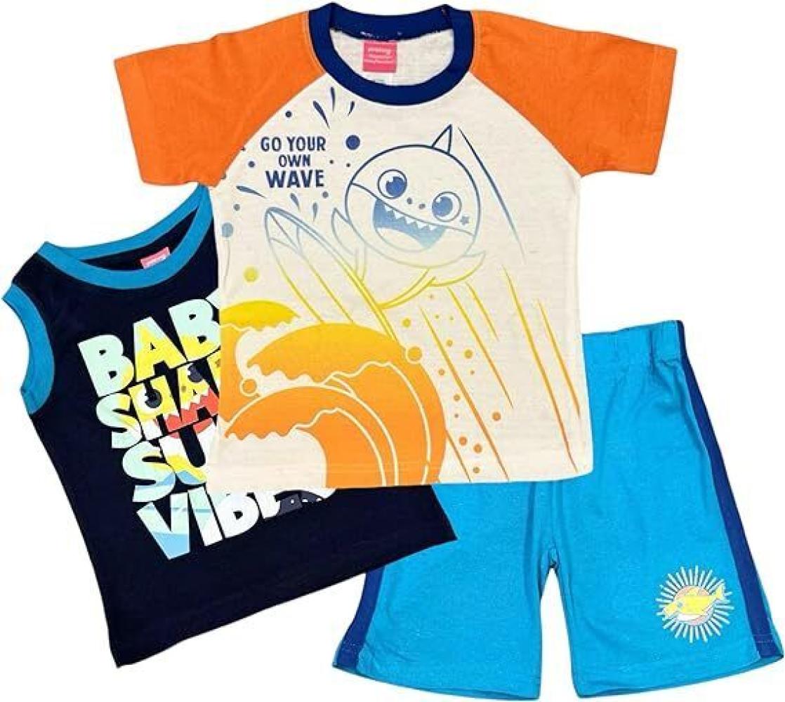Nickelodeon Baby Shark Boys' 3 Piece Short Set Size 2T, 3T, 4T, 4, 5, 6, 7