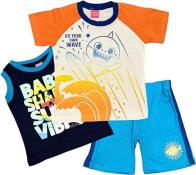 Nickelodeon Baby Shark Boys' 3 Piece Short Set Size 2T, 3T, 4T, 4, 5, 6, 7
