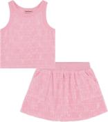 Juicy Couture Big Girls Pink 2pc Skirt Set Size 7 8/10 12