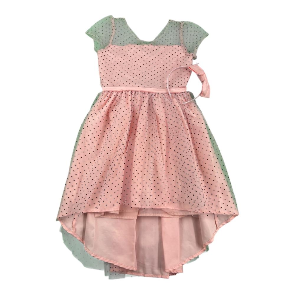 Biscotti Girls Tulle Dress with  Bow Headband  Size, 7-8, 10, 12