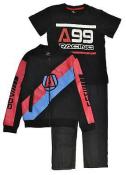 Akademiks Toddler Boys Fleece Jacket 3pc Denim Pant Set Size 2T 3T 4T $58