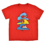 Quiksilver Toddler Boys S/S Red Whale Stack Top Size 2T 3T 4T $16