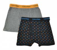 Calvin Klein Boys Gray Black 2pc Boxer Briefs Size 4/5 6/7 8/10 12/14 16/18