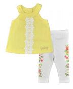 Juicy Couture Baby Girls 2Pc Yellow Tunic & Legging Set  12M 18M 24M