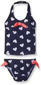Osh Kosh B'gosh Infant Girls Navy Heart Print 2pc Tankini Set Size 3/6M 6/9M