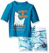 Osh Kosh B'gosh Infant Boys 2pc Rashguard Swim Short Set Size 12M 18M 24M