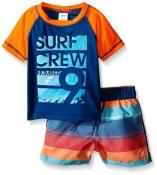 Osh Kosh Infant Boys Two Piece Rashguard Swim Short Set Size 12M