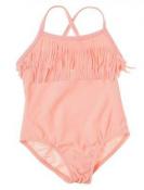 Carter's Girls One Piece Salmon Fringed Swimsuit Size 2T 3T 4T 5 