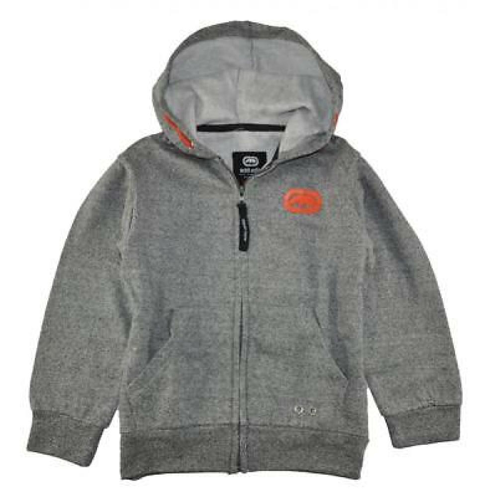 Ecko Unltd Boys Heather Grey & Orange Hoodie Size 4 5/6 7 $48