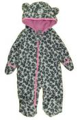 Kiko & Max Infant Girls Leopard Print Faux Sherpa Pram Size 3/6M 6/9M