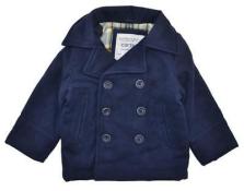 Carter's Boys Navy Faux Wool Pea Coat Size 4 5/6 7