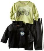 Kids Headquarters Infant Boys Fleece Jacket 3pc Pant Set Size 12M 18M 24M $49.50