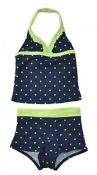 Osh Kosh Girls Two Piece Halter Tankini With Swim Short Size 4 5