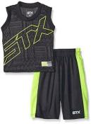 STX Boys Black & Lime 2pc Mesh Short Set Size 2T 3T 4T 4 5/6