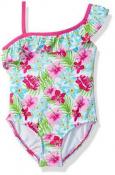 Kiko & Max Girls 1pc Floral Swimsuit Size 2T 3T 4T 4 5 6 6X