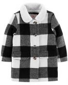 Carter's Girls Faux Wool Plaid Jacket Size 2T 3T 4T 4 5/6 6X