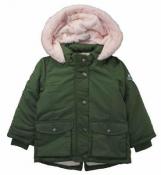 Carter's Infant Girls Olive & Pink Parka Outerwear Jacket Size 12M 18M 24M