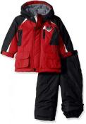 London Fog Infant Boys Red & Black Snowsuit Size 12M 18M 24M