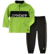 Spyder Infant Boys Green & Black Polar Fleece 2pc Jogger Size 12M 18M 24M $50