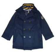 London Fog Boys Navy Faux Wool Vestee Pea Coat Size 2T 3T 4T 4 5/6 7