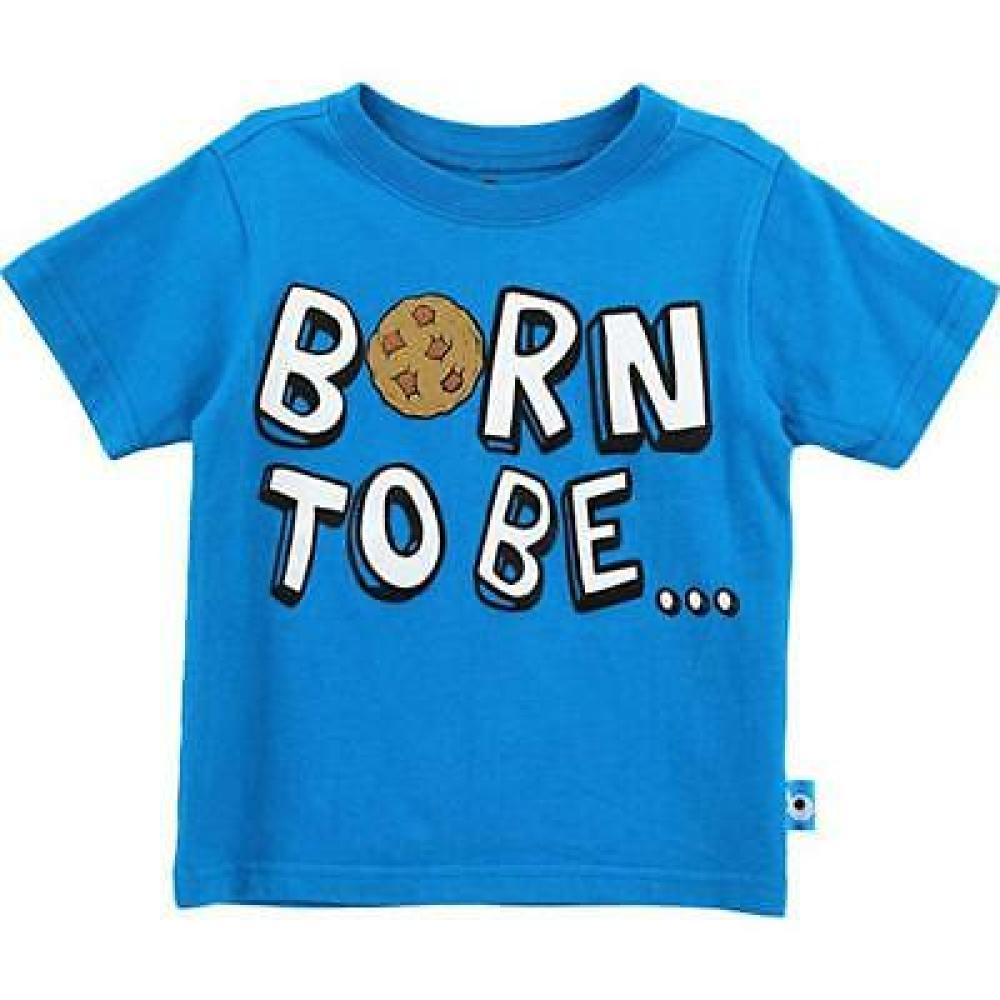 Sesame Street Infant Boys Cookie Monster Born To Be Hungry Top Size 12M 18M 24M