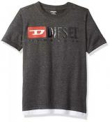 Diesel Boys Dark Heather Gray Fashion Top Size 4 5 6 7 8 10/12 14 16 $30