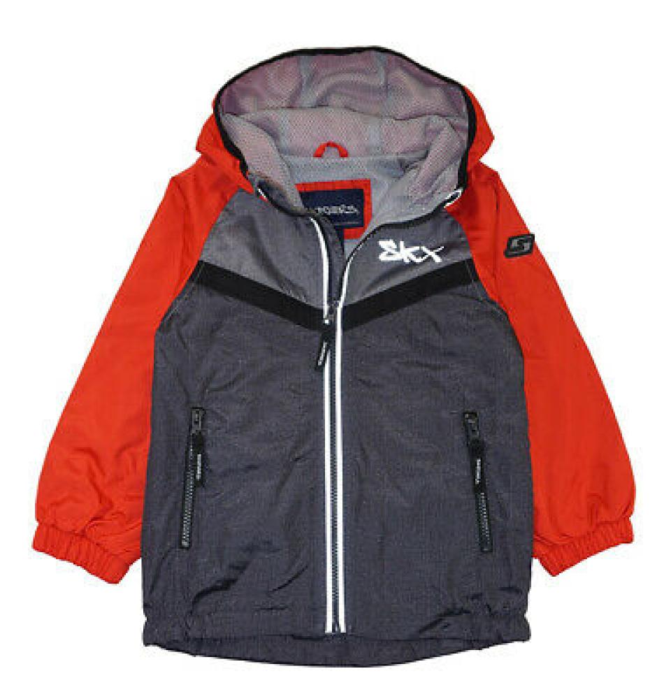 Skechers Boys Red/Black Windbreaker Jacket Size 2T 3T 4T 4 5/6 7 8
