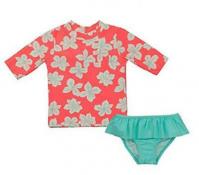 Carter's Infant Girls Floral 2pc Rashguard Set Size 24M $30