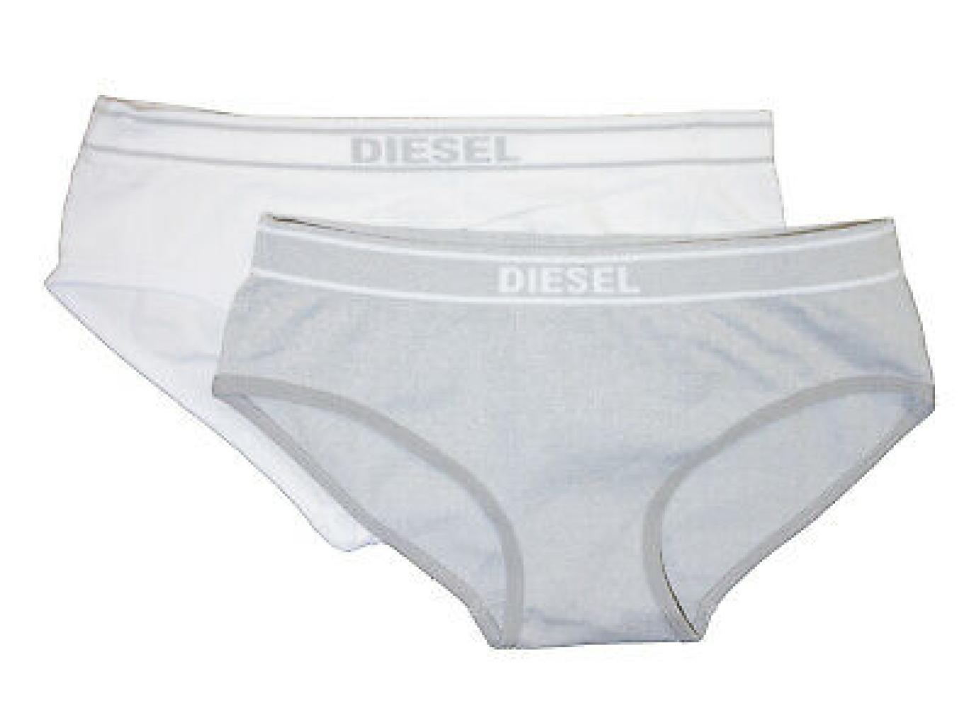 Diesel Girls White & Gray Two-Pack Seamless Hipsters Size S M L XL