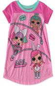 L.O.L. Surprise! Girls S/S Pink Hi Bae Pajama Nightgown Size 4 6 8 10 $38